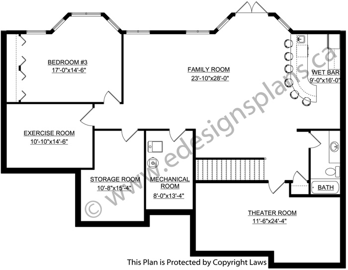 Bungalow House Plan 2009486 | Edesignsplans.ca