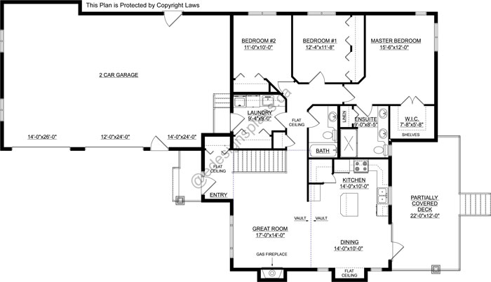 Bungalow House Plan 2015894 - Edesignsplans.ca