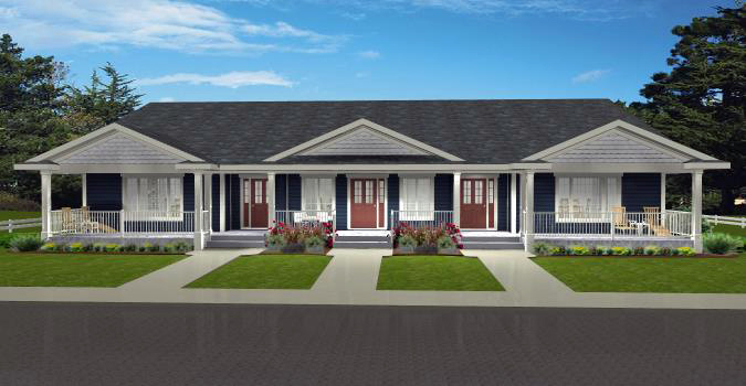 Tri-Plex House Plans